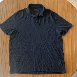 Men's Classic Slub Polo Shirt XXL Black